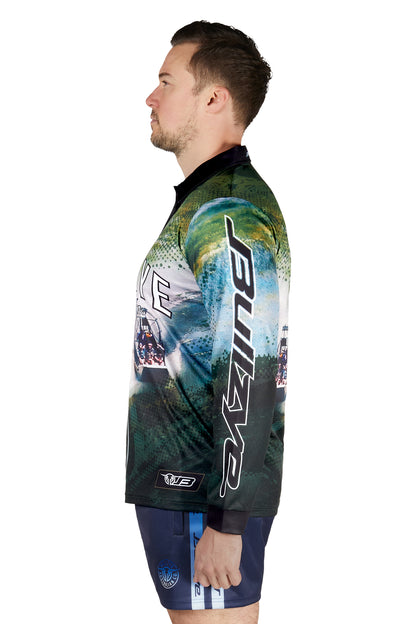 Bullzye Mens Rowdy Long Sleeve Fishing Shirt