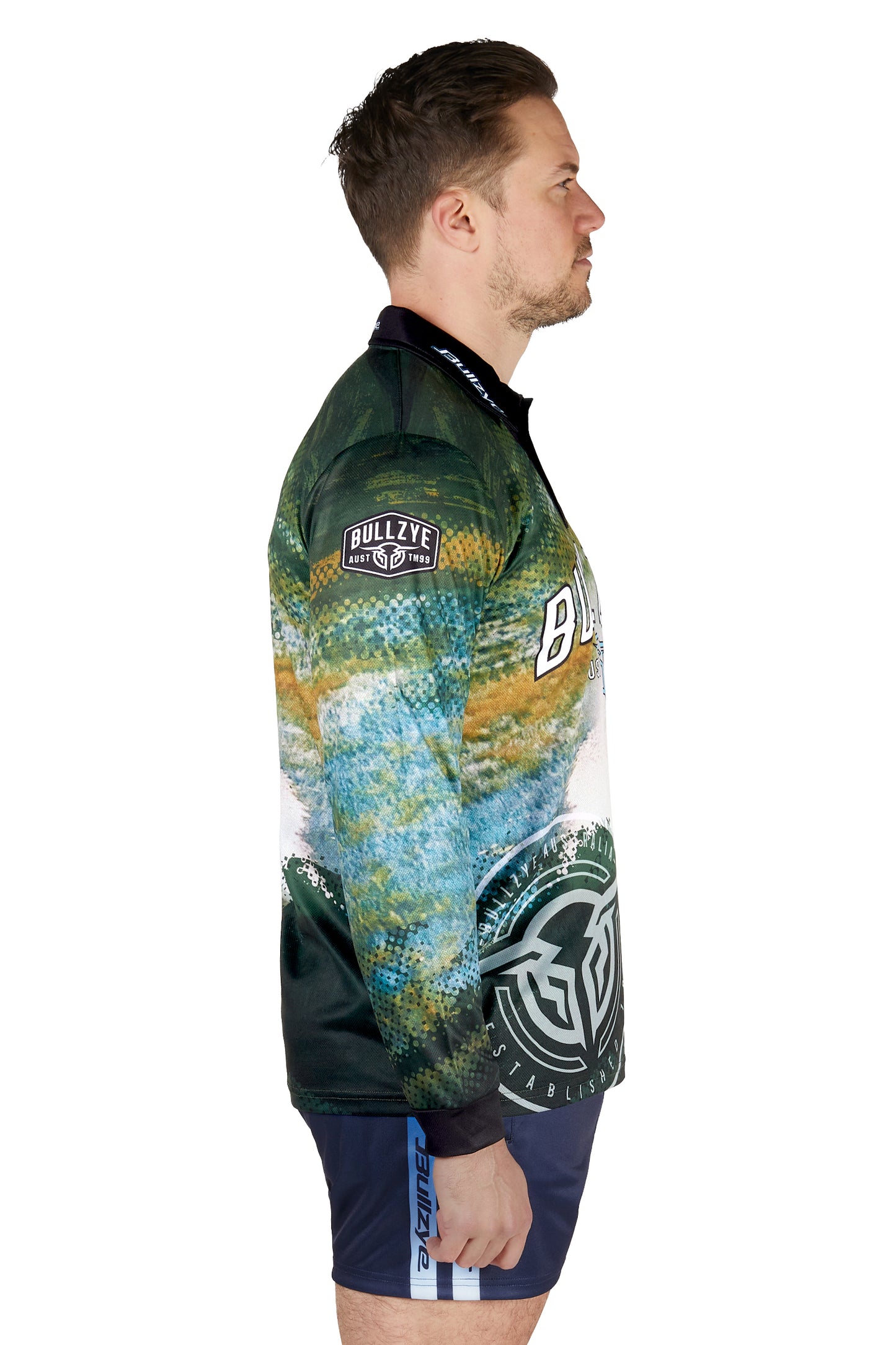 Bullzye Mens Rowdy Long Sleeve Fishing Shirt