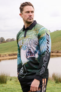 Bullzye Mens Rowdy Long Sleeve Fishing Shirt