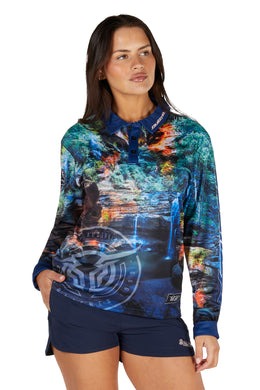 Bullzye Womens Waterfall Long Sleeve Fishing Shirt