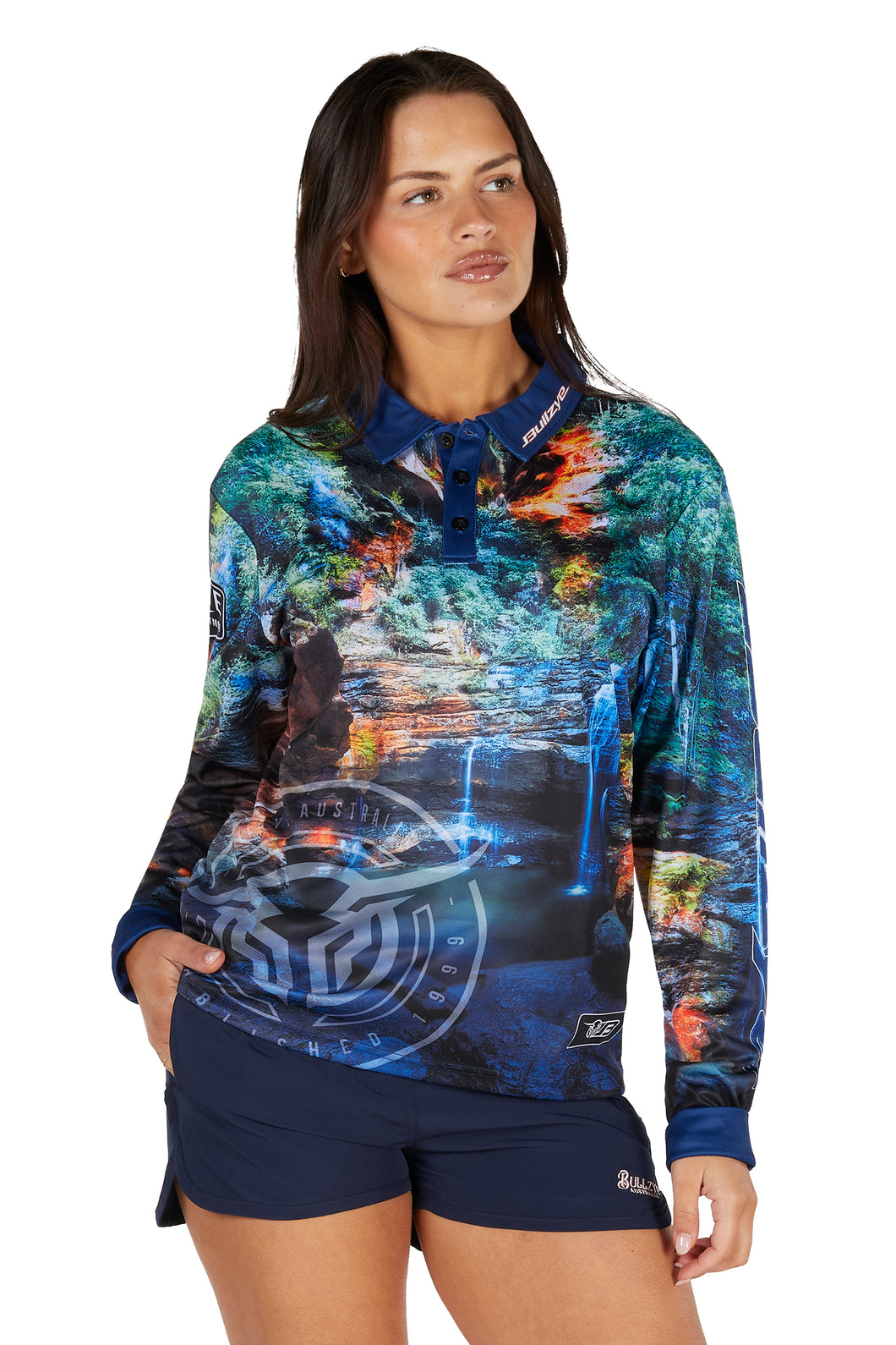 Bullzye Womens Waterfall Long Sleeve Fishing Shirt