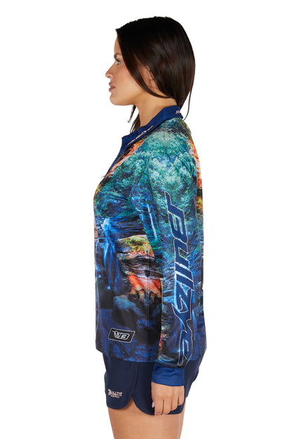 Bullzye Womens Waterfall Long Sleeve Fishing Shirt