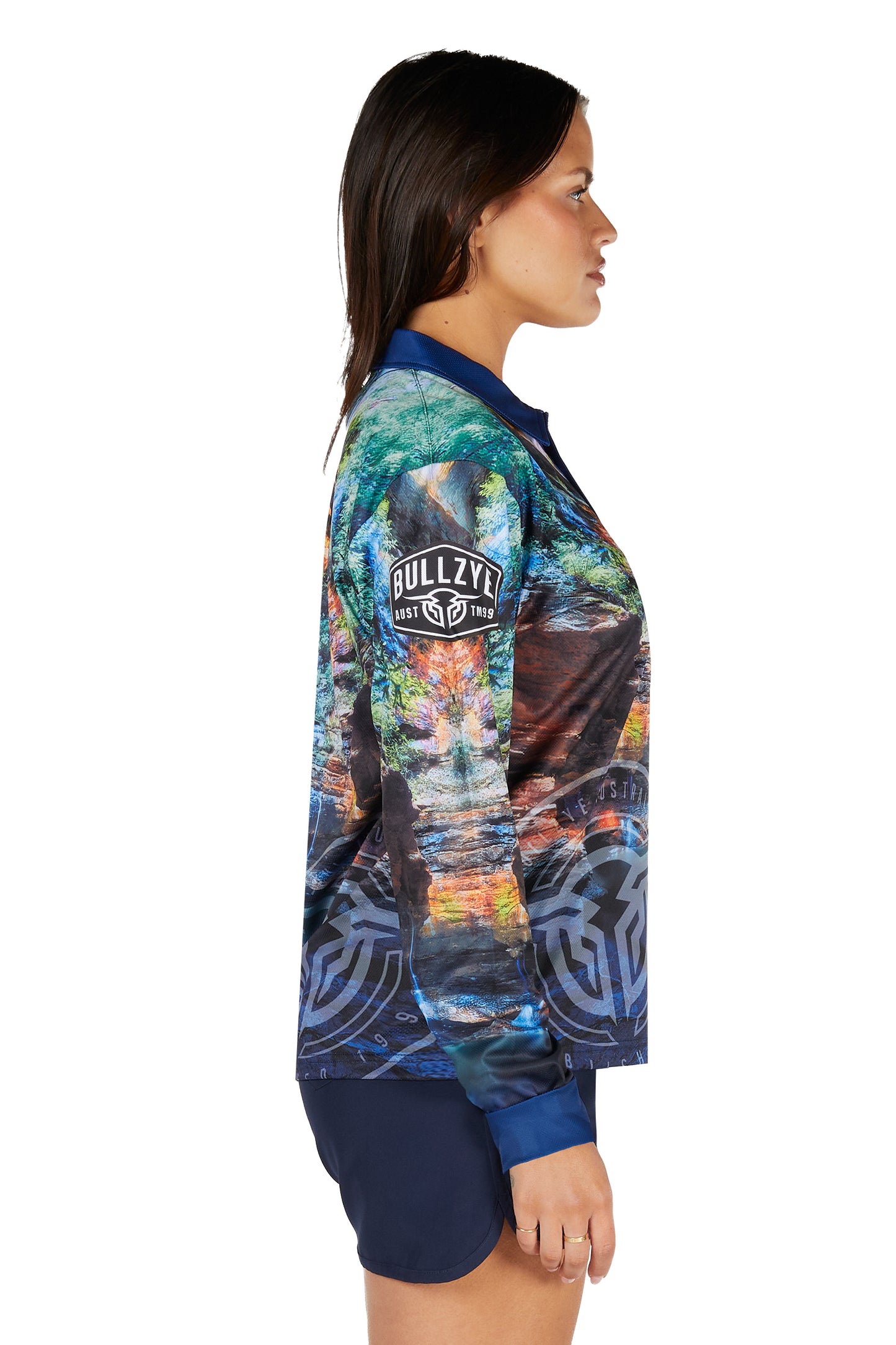 Bullzye Womens Waterfall Long Sleeve Fishing Shirt