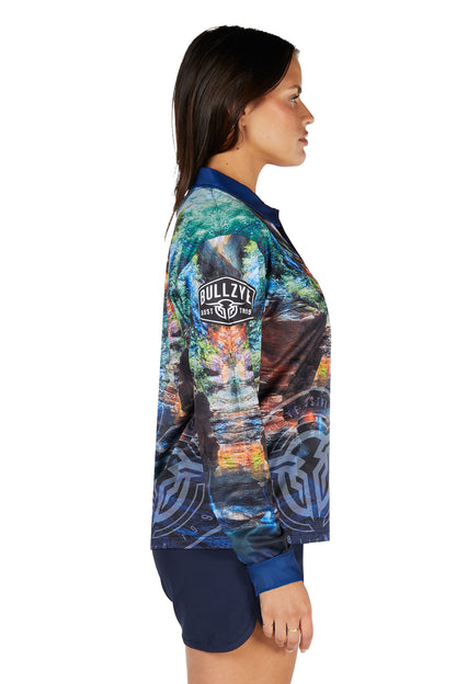 Bullzye Womens Waterfall Long Sleeve Fishing Shirt