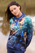 Load image into Gallery viewer, Bullzye Womens Waterfall Long Sleeve Fishing Shirt