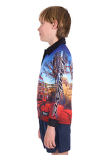 Load image into Gallery viewer, Bullzye Boy Road Train Long Sleeve Fishing Shirt