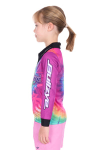 Bullzye Girls Narrative Long Sleeve Fishing Shirt