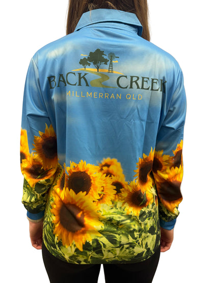 Back Creek Adult Sunflower Fishing Shirt