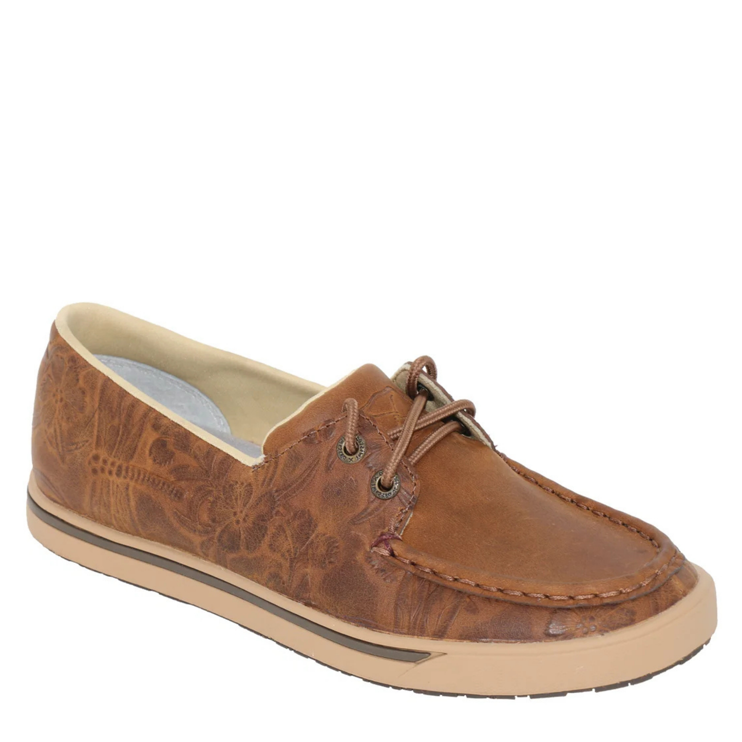 Twisted X Womens Leather Loper Lace Up Shoe