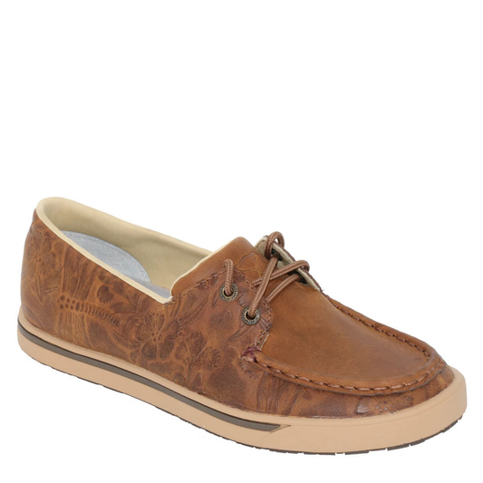 Twisted X Womens Leather Loper Lace Up Shoe
