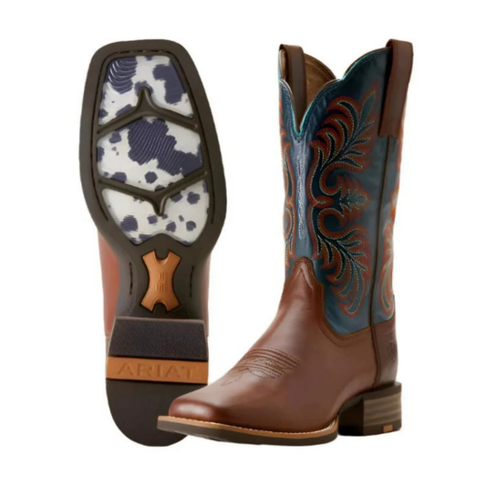 Ariat Womens Gillette Vintage Western Boots Caramel/Endless Sea