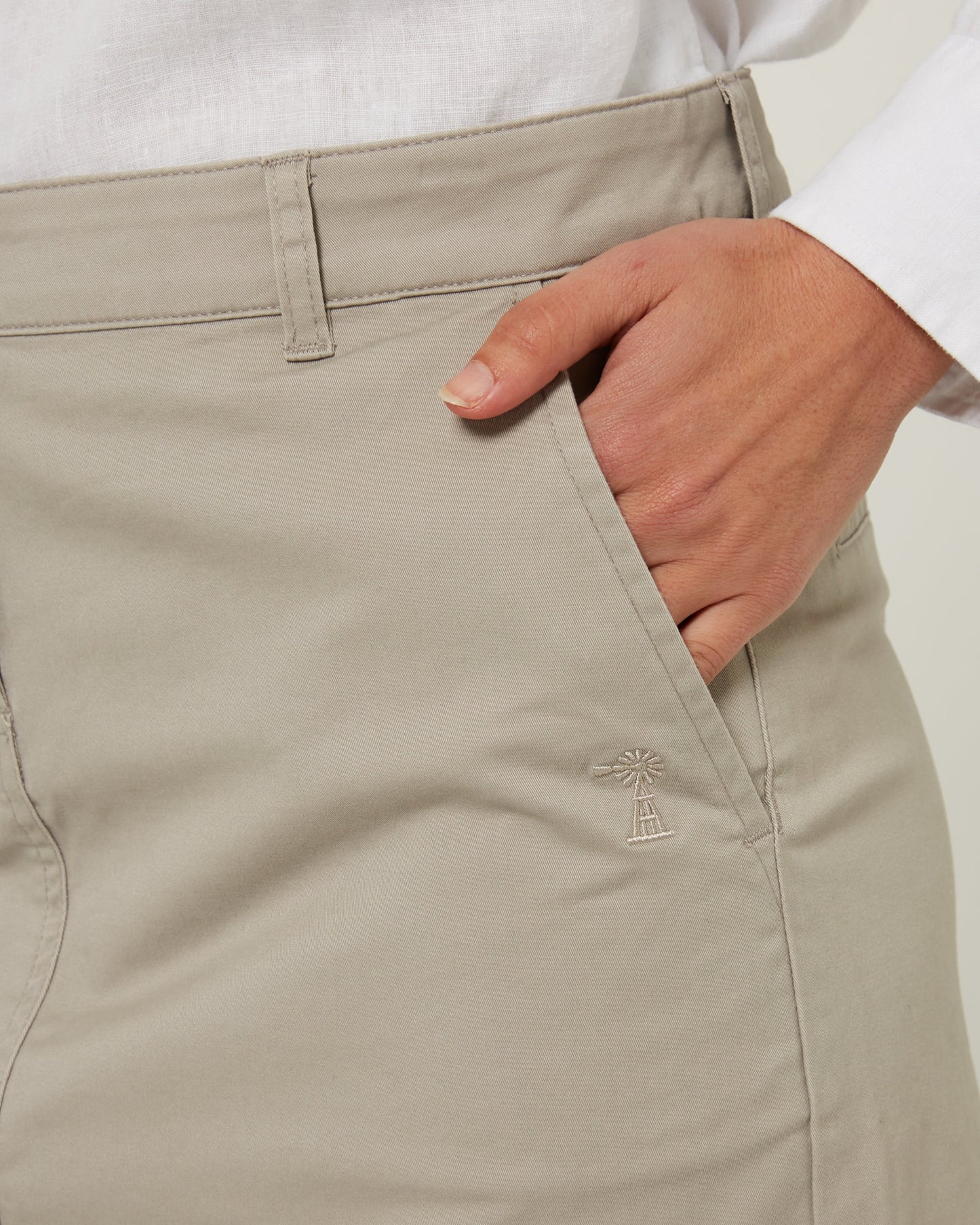 Pilbara Womens Daphne Chino A-Line Skirt