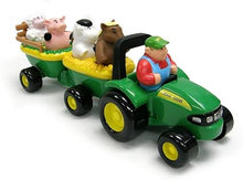 Load image into Gallery viewer, John Deere Animal Sounds Hayride Tractor Toy (18M+)