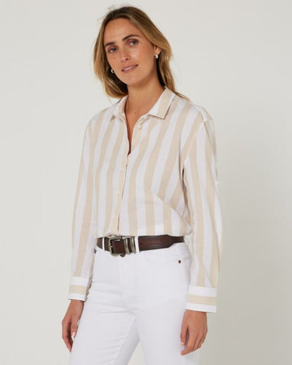 Pilbara Womens Jacquelin Classic Cotton Long Sleeve Shirt