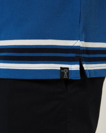 Pilbara Mens Yarn Dyed Striped Pocket Polo