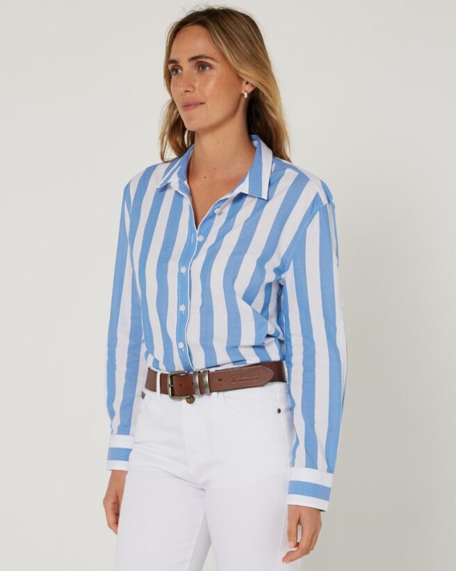 Pilbara Womens Jacquelin Classic Cotton Long Sleeve Shirt