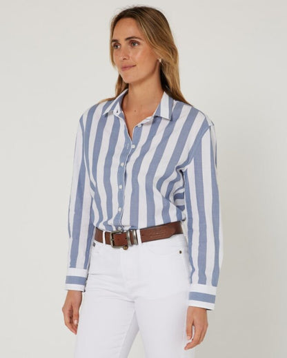 Pilbara Womens Jacquelin Classic Cotton Long Sleeve Shirt