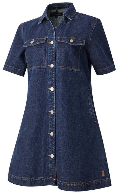 Pilbara Womens Josie Short Sleeve Denim Dress