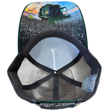 Load image into Gallery viewer, MRC Trucker Cap Green Combine Leather Patch
