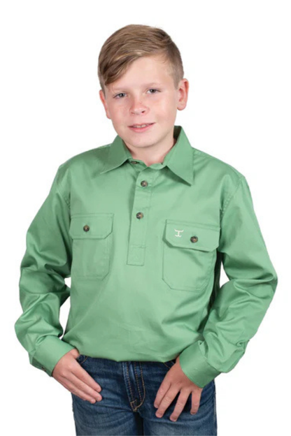 Just Country Boys Lachlan Half Button Country Workshirt