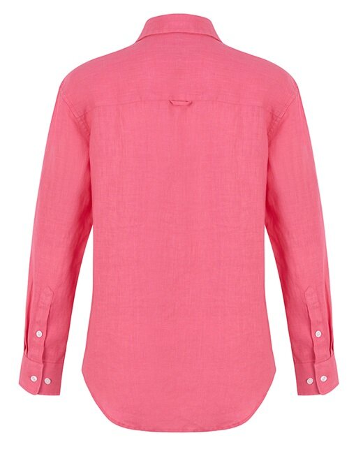 Pilbara Womens Florence Classic Linen Swiss Tab Long Sleeve Shirt