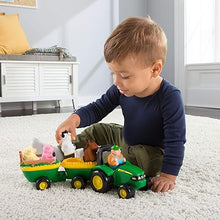 Load image into Gallery viewer, John Deere Animal Sounds Hayride Tractor Toy (18M+)