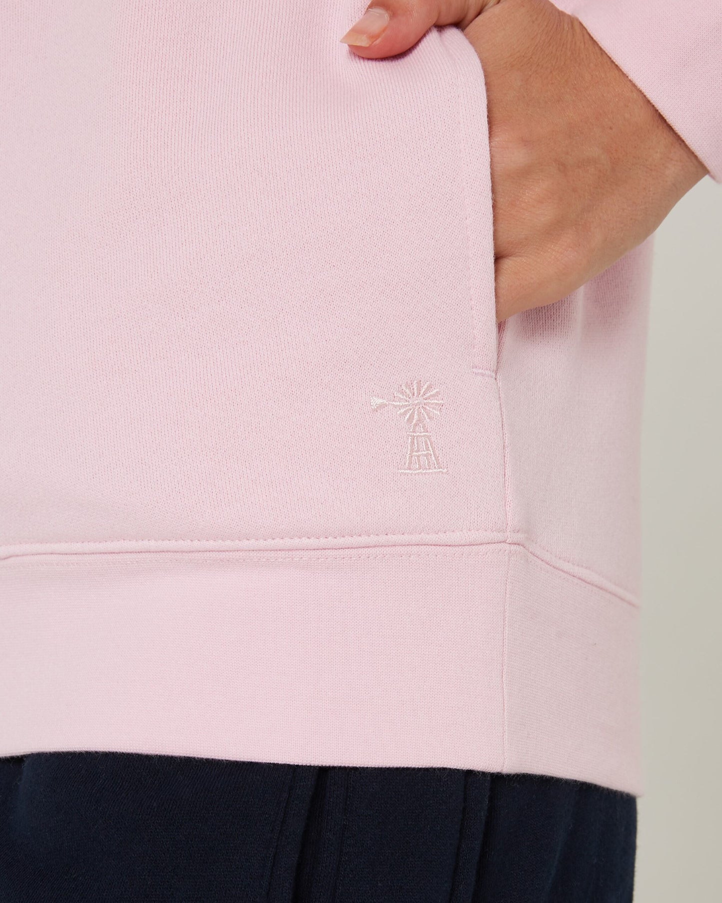 Pilbara Womens Zipper Closed Front Fleece Pullover Jumper