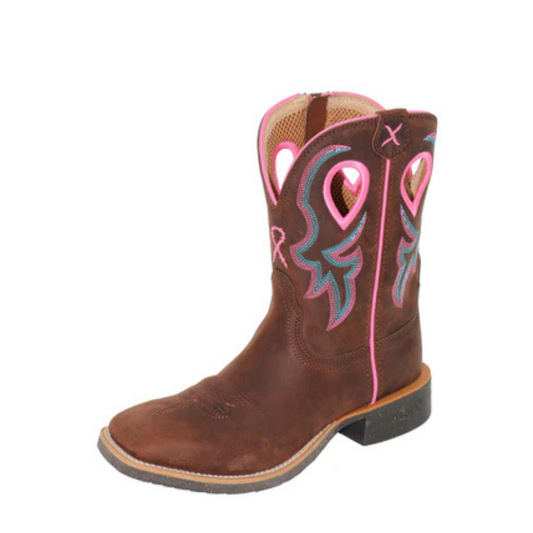 Twisted X Womens Breast Cancer 9 Tech x 2 Zip Boots