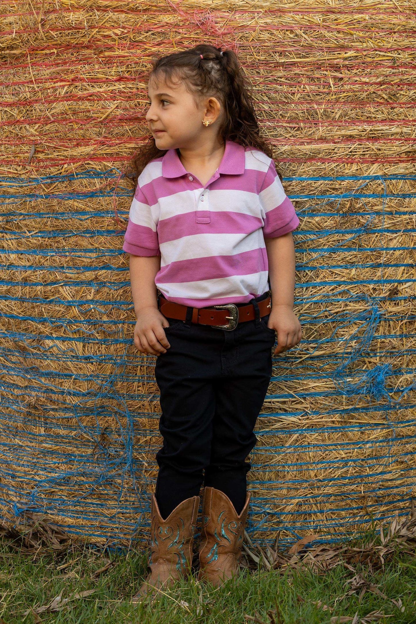 Pilbara Childrens Yarn Dyed Striped Polo