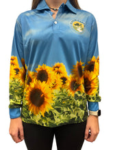 Load image into Gallery viewer, Back Creek Adult Sunflower Fishing Shirt