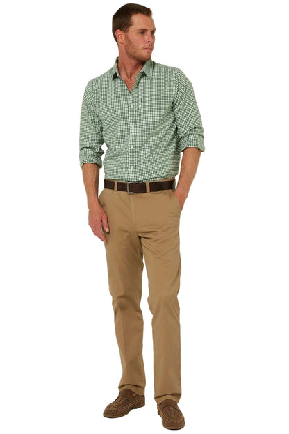 Pilbara Mens Long Sleeve Gingham Shirt