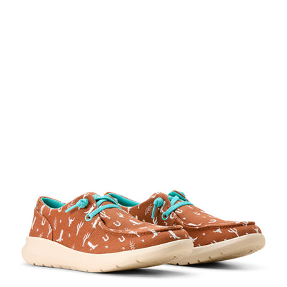 Ariat Womens Hilos Doodle Sorrel Western Icons