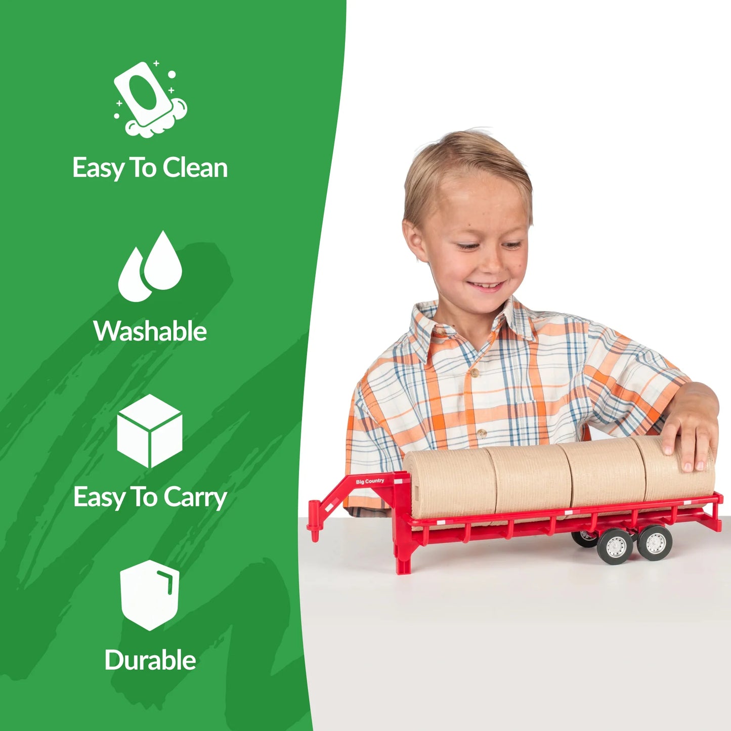 Big Country Toys Hay Trailer Includes 4 Hay Bales