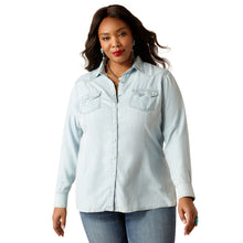 Load image into Gallery viewer, Ariat Womens Blues Snap Long Sleeve Shirt