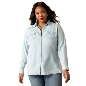 Ariat Womens Blues Snap Long Sleeve Shirt