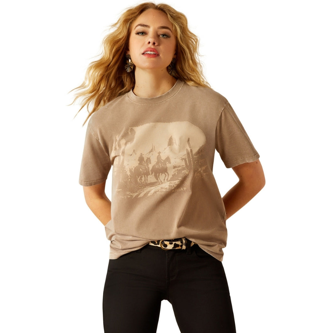 Ariat Womens Western Mural Short Sleeve Tee