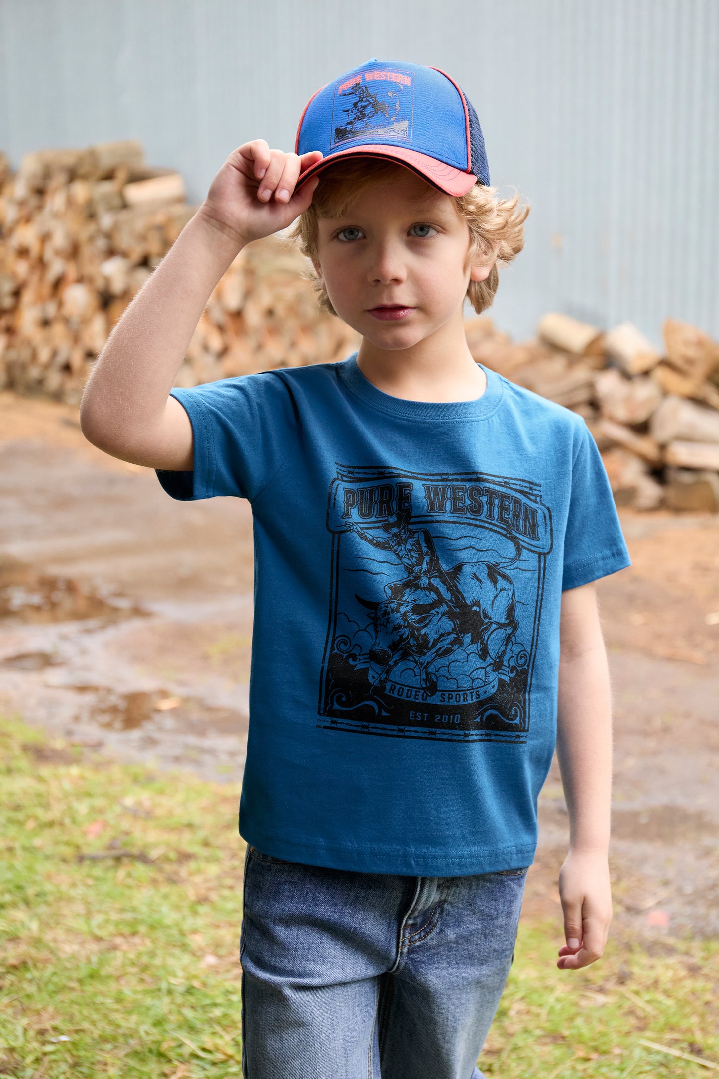 Pure Western Boys Rodeo Short Sleeve Tee