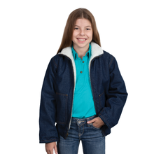 Load image into Gallery viewer, Just Country Junior Diamantina Sherpa Denim Jacket