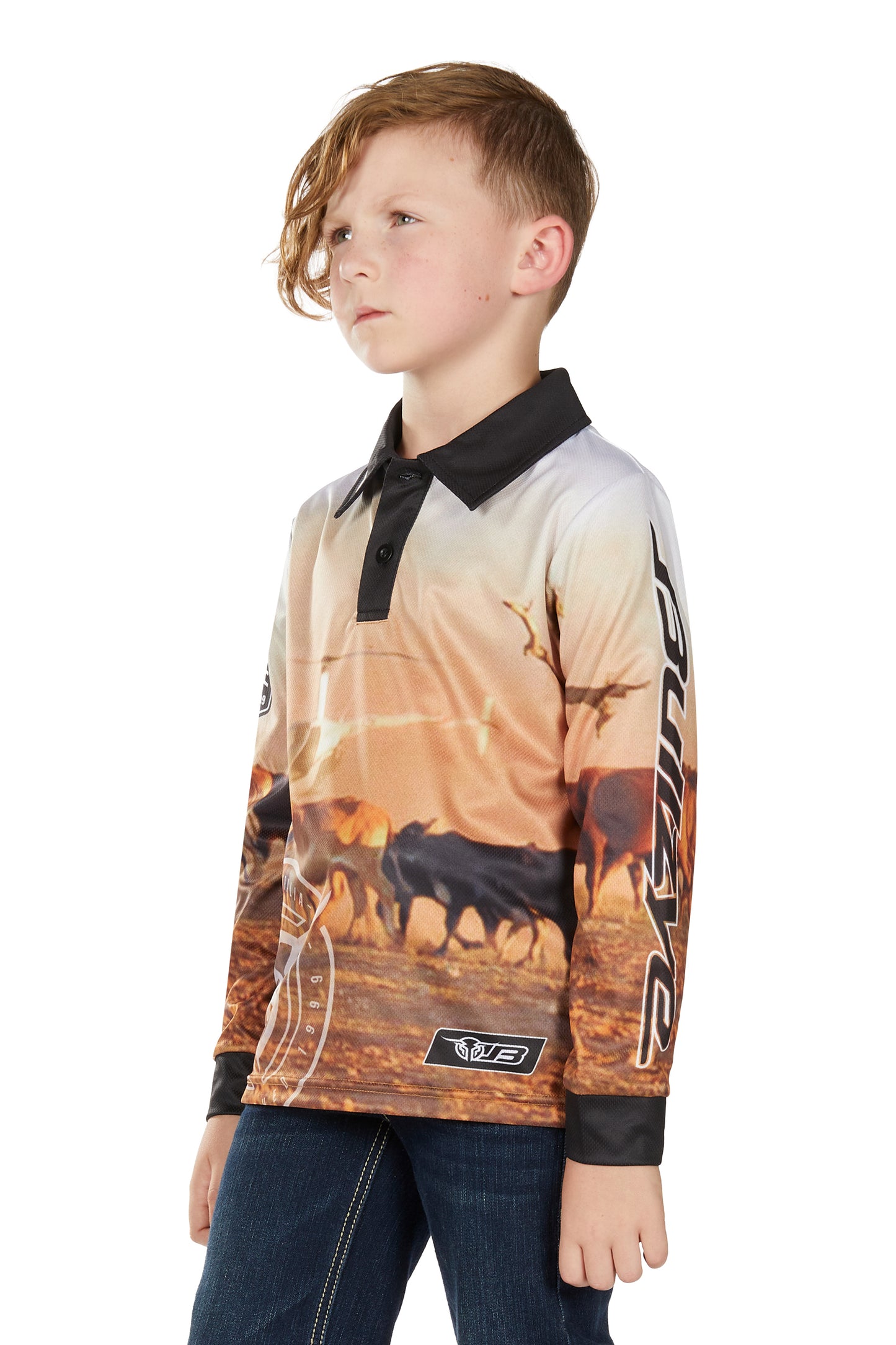 Bullzye Boys Helicopter Long Sleeve Fishing Shirt