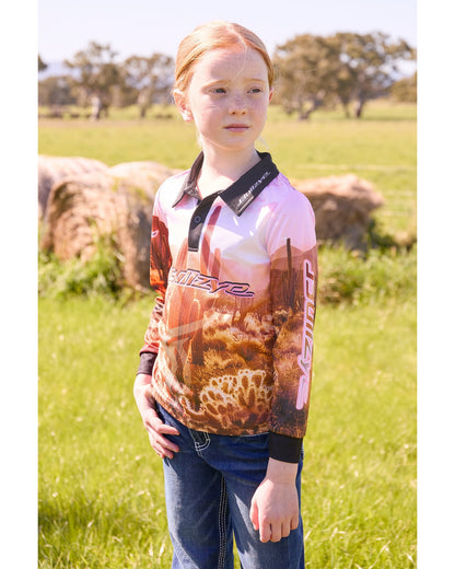 Bullzye Girls Cactus Long Sleeve Tee