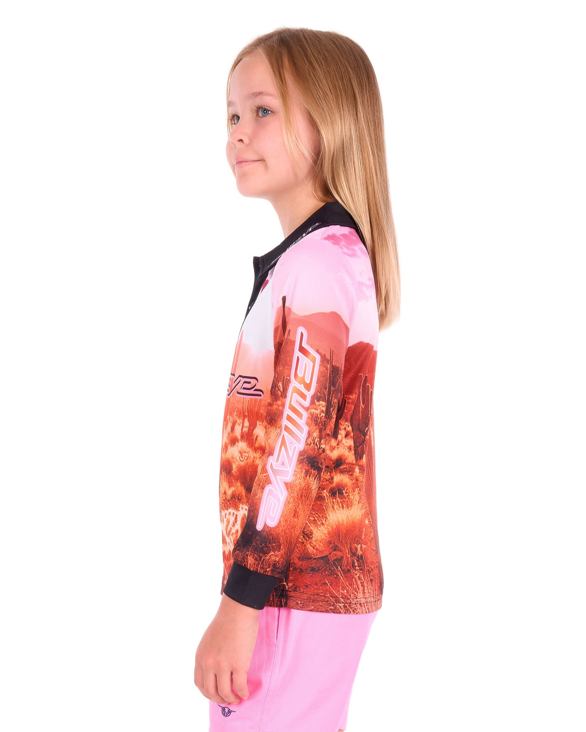 Bullzye Girls Cactus Long Sleeve Tee