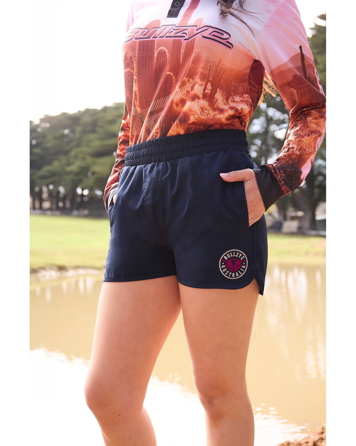 Bullzye Womans Addie Sports Short