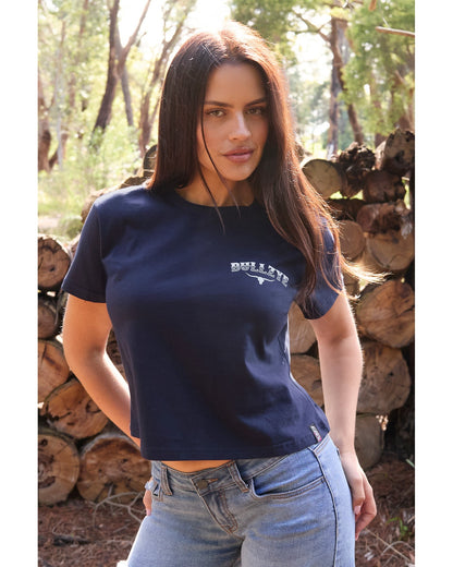 Bullzye Womens Bonnie Crop Short Sleeve Tee