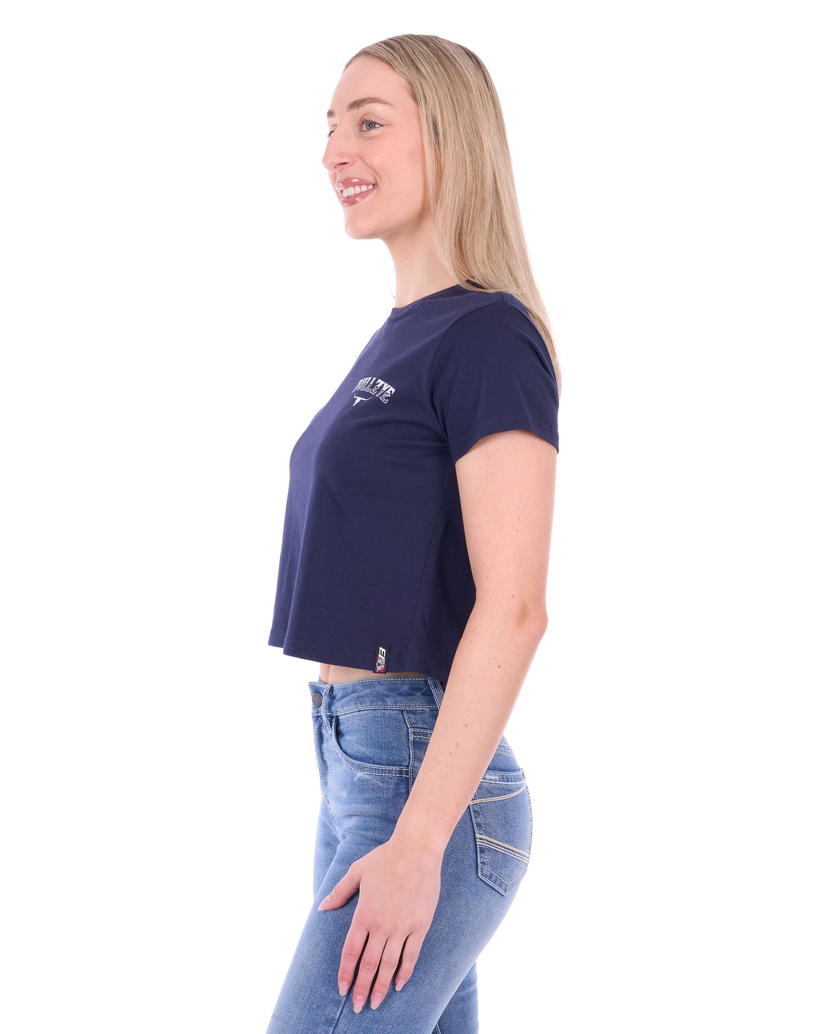 Bullzye Womens Bonnie Crop Short Sleeve Tee