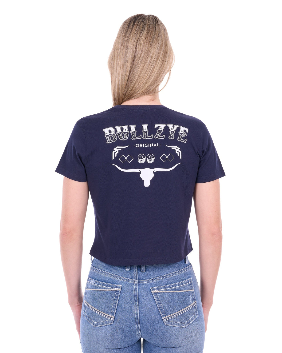 Bullzye Womens Bonnie Crop Short Sleeve Tee