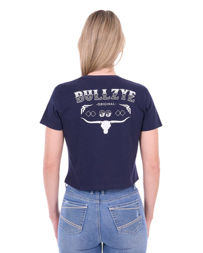Bullzye Womens Bonnie Crop Short Sleeve Tee