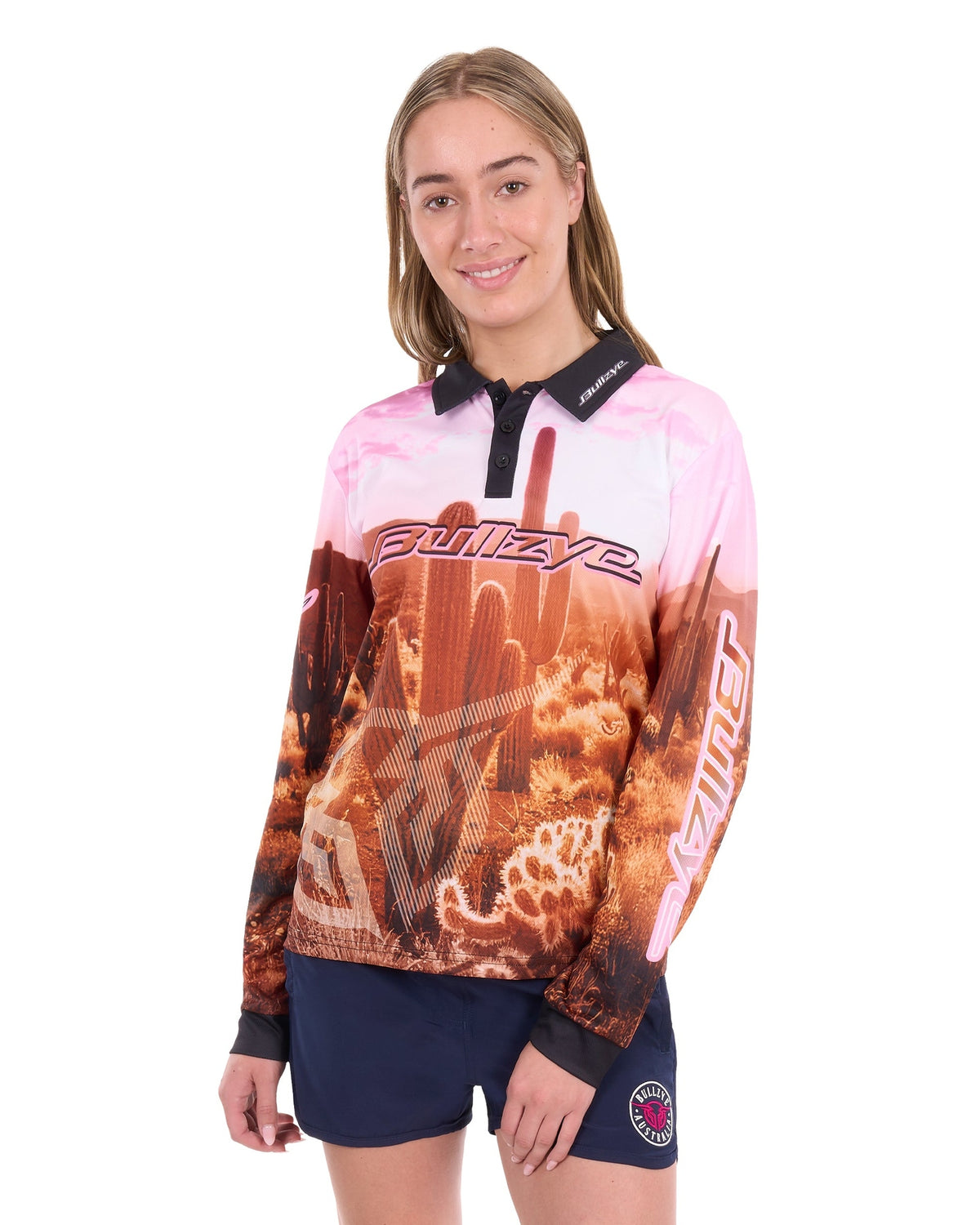 Bullzye Womens Cactus Long Sleeve Tee