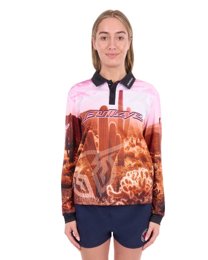 Bullzye Womens Cactus Long Sleeve Tee