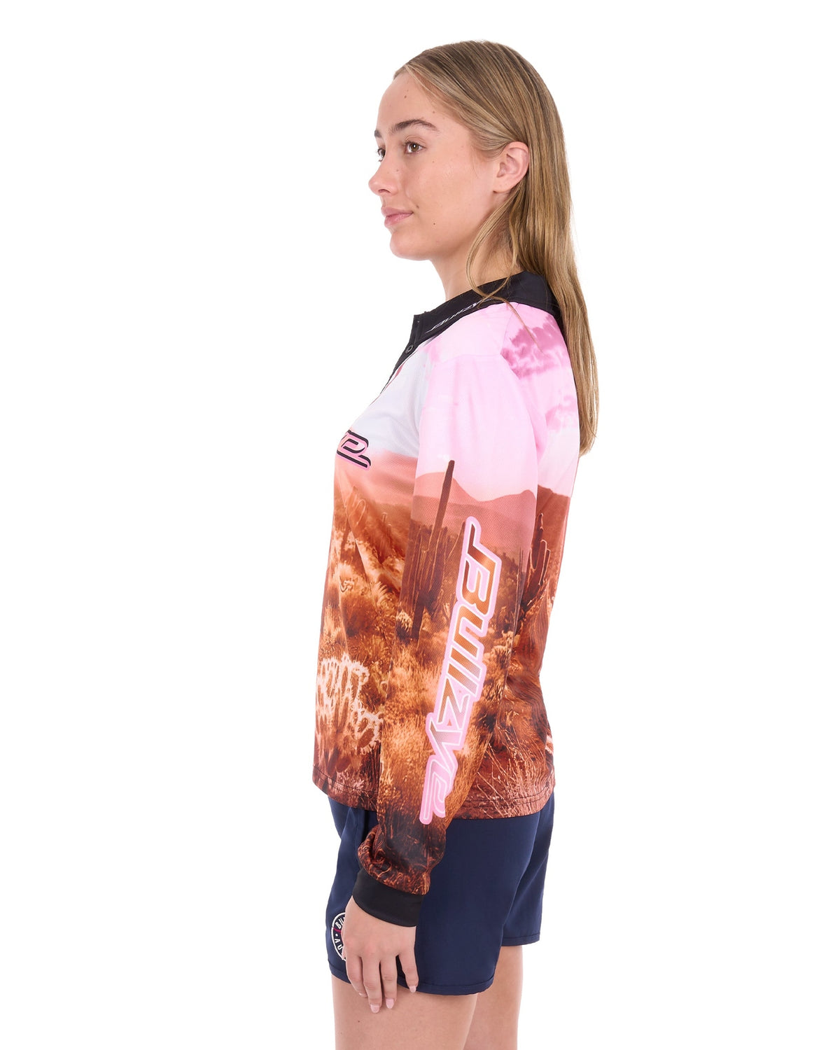 Bullzye Womens Cactus Long Sleeve Tee