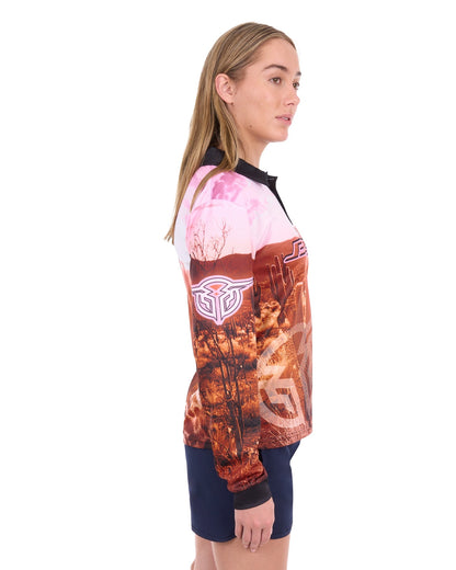 Bullzye Womens Cactus Long Sleeve Tee